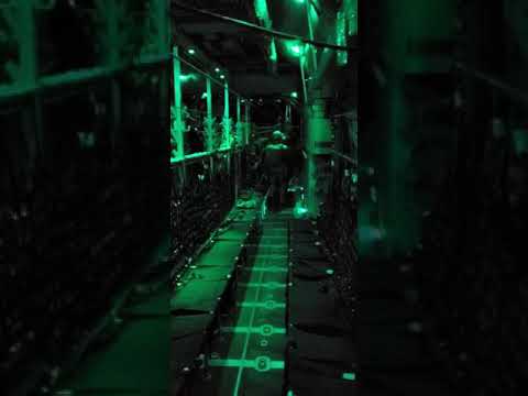 C-130 Paratroopers Night Jump 12/01/2021 Fort Benning