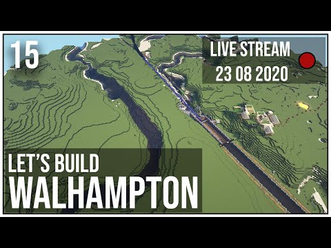 Minecraft Live Stream - Terraforming -  Let's Build Walhampton Ep15