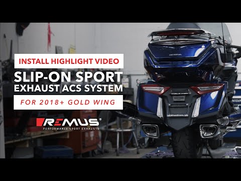 Remus Slip-On Sport Exhaust for 2018+ Honda Gold Wing | Install Highlight Video