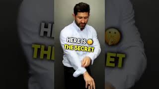 Steal THIS Sleeve Rolling TRICK! (The PERFECT Roll EVERY Time) alpha m. #shorts