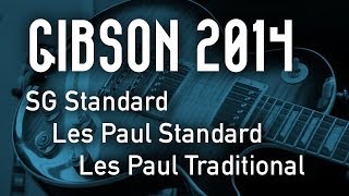 Video thumbnail for Gibson 2014 SG Standard, Les Paul Traditional and Les Paul Standard by GUITARGUITAR