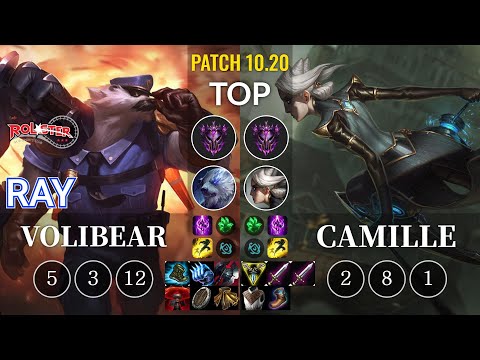 KT Ray Volibear vs Camille Top - KR Patch 10.20