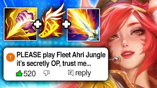 A YouTube comment told me Ahri Jungle is secretly OP with Fleet Footwork... so I tried it