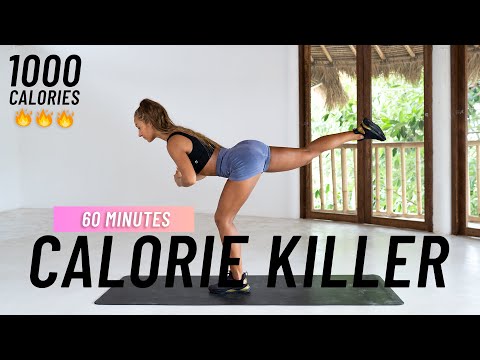60 MIN CALORIE KILLER HIIT Workout - Full body Cardio, No Equipment, No Repeat