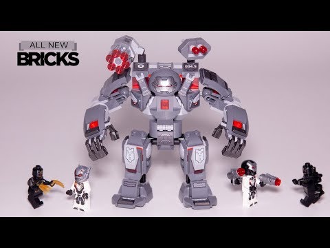 Vidéo LEGO Marvel 76124 : L'armure de War Machine