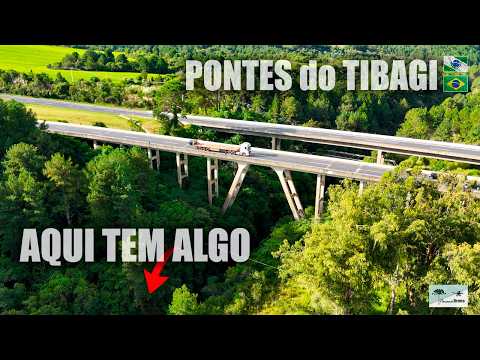 Voo de exploração pelas pontes do Rio Tibagi na Rodovia do Café