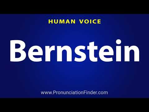 How To Pronounce Bernstein