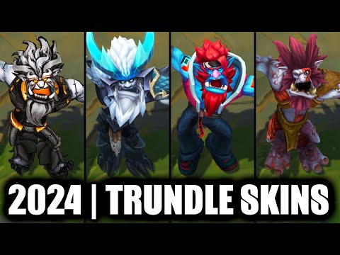 ALL TRUNDLE SKINS SPOTLIGHT 2024 | League of Legends