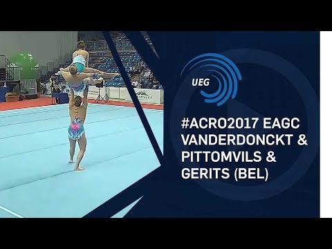Women's group Belgium - 2017 Acro Europeans, junior all-around final
