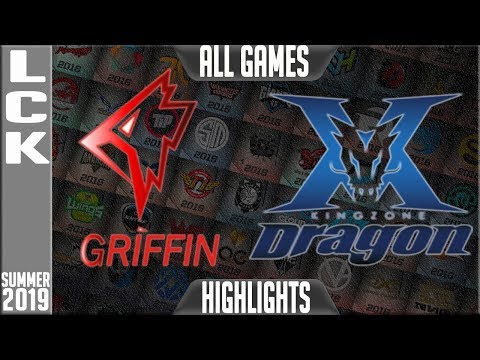 GRF vs KZ Highlights ALL GAMES | LCK Summer 2019 Week 9 Day 4 | Griffin vs King-Zone DragonX