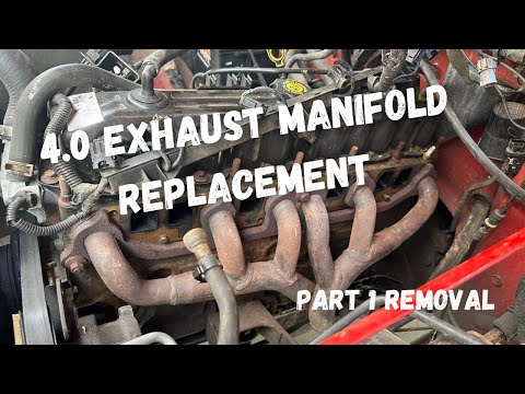 Jeep 4.0 intake/exhaust manifold gasket & Exhaust manifold replacement PART 1