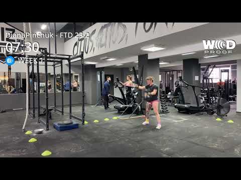 Pinchuk Diana RX workout 2 French throwdown 2023