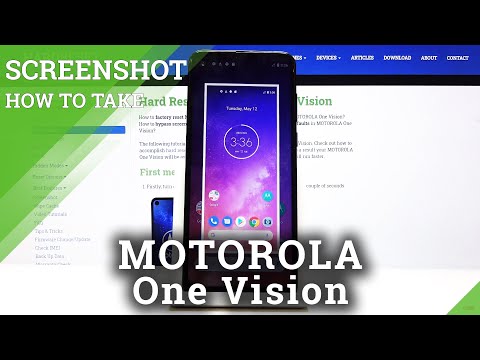 How to take a Screenshot in Motorola One Vision - Save Display
