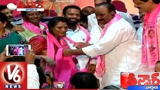 K Keshava Rao Daughter Vijaya Lakshmi Joins TRS Party | GHMC Elections | Teenmaar News - V6 News