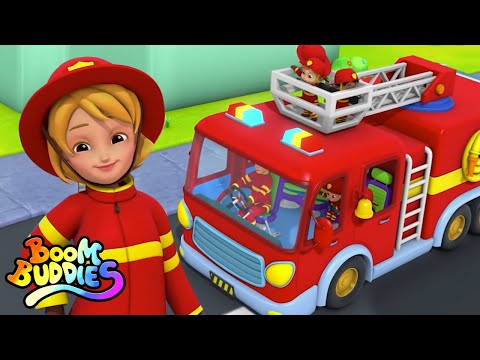 Roues sur le camion de pompiers | Dessins animés | Kids Tv Française | Poèmes pour enfants