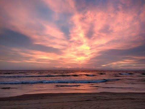 Sunset at Colva beach, Goa