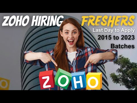 ZOHO Hiring Freshers for Software Developer Role | Freshers IT Jobs | Last Date to Apply | #zoho