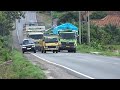 Mitsubishi Fuso Super Great And Hino Truck Heavy Load Climb Hill Amazing Truck Driving Skill