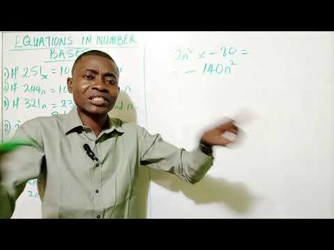 Joshua Okwuwe Online Maths -  EQUATION IN NUMBER BASES