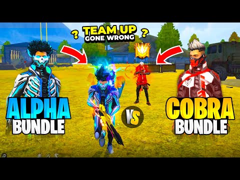 Legendary Cobra Bundle Vs New Alpha Flameborn 😲 Team Up Gone Wrong #Shorts - Garena Free Fire