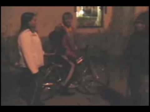 Drunk Russian on a bike (subtitled)