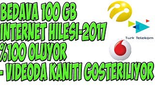 BEDAVA 100 GB MOBİL İNTERNET HİLESİ !   2017