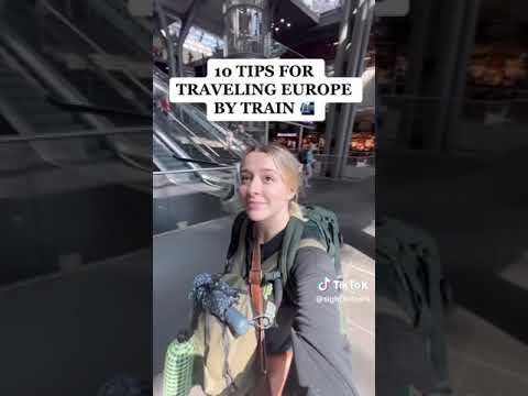 Traveling Europe by train 🚈 10 tips! #europe #europetravel #traveler #worldtravel #Eurail #solofema