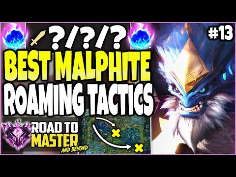 ULTIMATE ROAMING WIN TACTICS 🔥 Road to Master #13 - LoL Top Best Malphite Build Season 10 Gameplay
