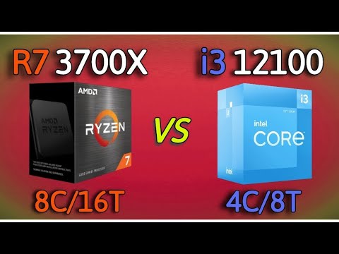 i3 12100 vs ryzen 7 3700X - Benchmark and test in 6 Games 1080p
