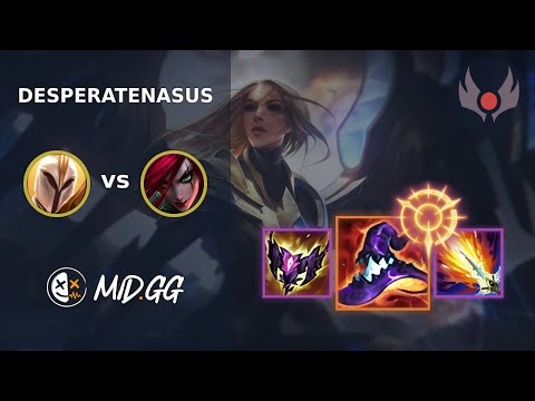 MID.GG: [ DesperateNasus ] Kayle MID vs Katarina | EUW GRANDMASTER | LOL Season 2025