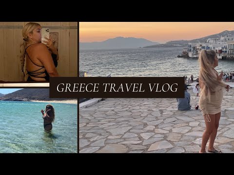 Greece Travel Vlog | Mykonos | Janelle Saldana