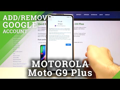 How to Manage Google Account on MOTOROLA Moto G9 Plus – Add and Remove Google Account