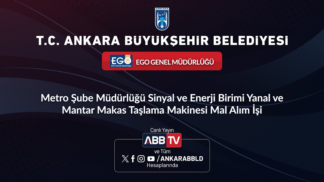 EGO GENEL MÜDÜRLÜĞÜ - Yanal ve Mantar Makas Taşlama Makinesi Mal Alımı İşi