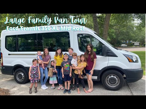 Thumbnail for Large Family Van Tour || Ford Transit 350 XL Tour 15 Passenger by Ford Transit, video, Van, vide