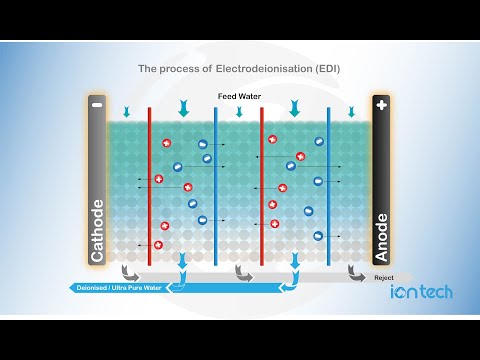The process of Electro Deionisation EDI   Iontech   Animated