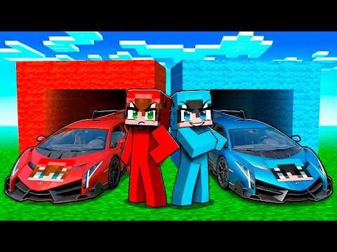 Dagar vs Nacho: Reto de COCHES SUPERDEPORTIVOS en Minecraft