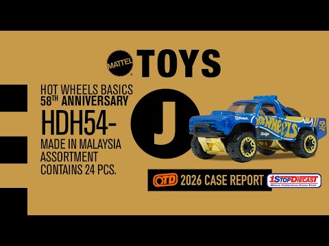 Hot Wheels 58th Anniversary Series 2026 mix 1 (J case) unboxing present by 1 Stop Diecast