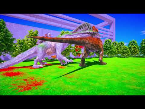 trex and goro vs all units - Animal Revolt Battle Simulator