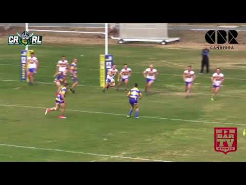 2018 Canberra RL Highlights U18s Round 8  - Woden Valley Rams v Goulburn Works Bulldogs