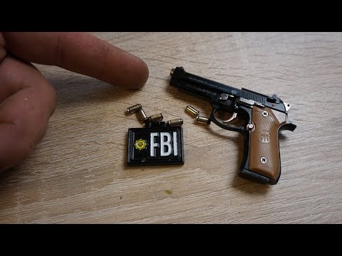 Miniature key chain Beretta cap gun