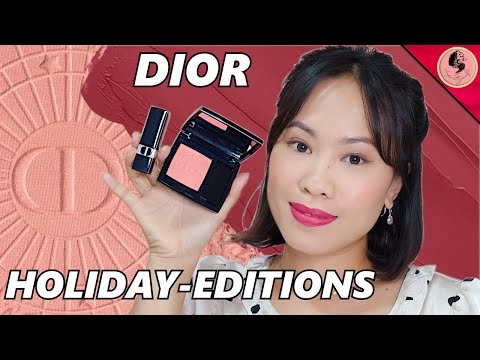 DIOR HOLIDAY 2022 | Rouge Dior Midnight rose 674, Rouge Blush Cosmic Coral 556