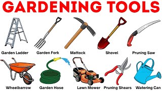 Gardening Tools Name | Learn Garden Tools Names in English with Pictures | English Vocabulary