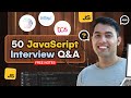 JavaScript 50 Interview Questions Answers In One Video