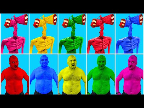 All Team Hulk VS All Team Siren Head