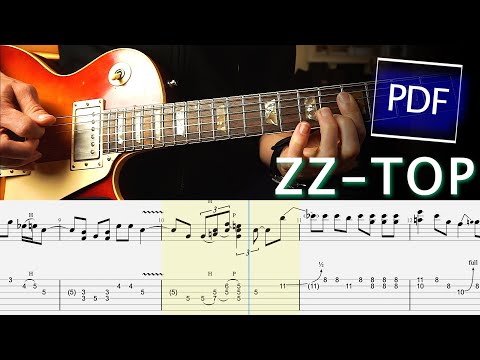 How To Play Gimme All Your Lovin by ZZ-Top - Billy Gibbon's Guitar Solo [TAB]