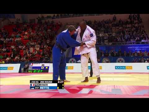Championnats du Monde de Judo 2015 - Teddy RINER / Juhan METTIS (EST) 1:16e finale