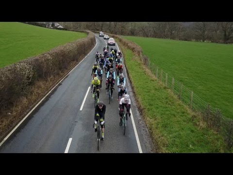 DRONE OVER ROAD RACE // Tour of the Mining Valleys E123