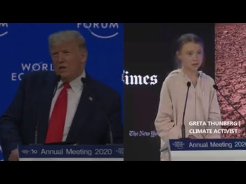 Trump vs Greta at Davos forum