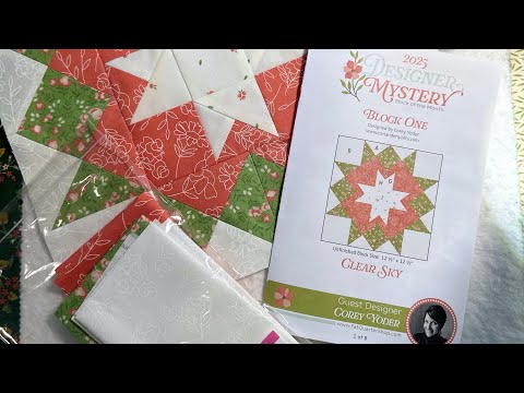 Sew with Me Block 1 2025 Designer Mystery from Fat Quarter Shop