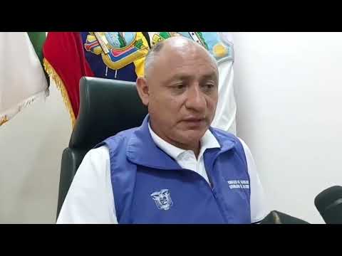 El gobernador de Sucumbíos Wilmer Mora informa sobre el cierre de la frontera  Lago Agrio. 